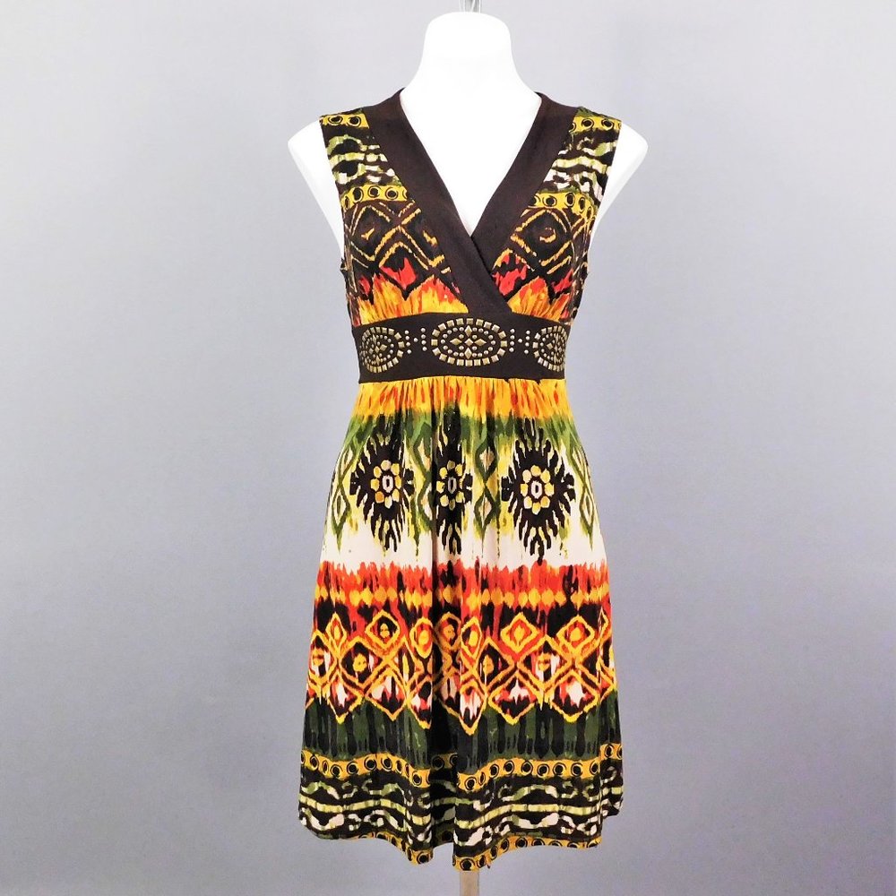 IZ Byer Women Dress Multicolor M